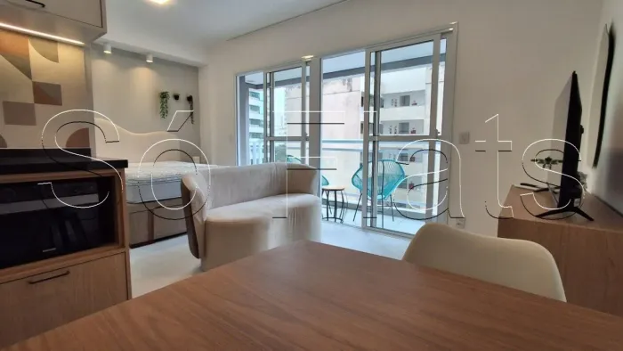 Studio Vip Augusta, apto disponível para locação contendo 30m², 01 dormitório e 01 vaga.