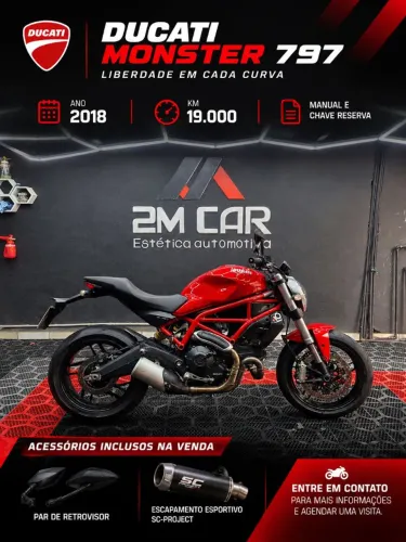 ? DUCATI MONSTER 797 2018 | À VENDA! ?