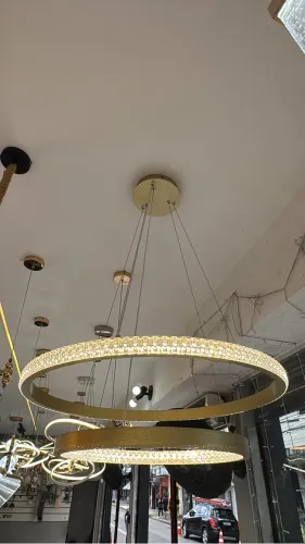 Lustre Círculo cravejado na promoção