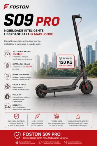 Patinete Elétrico Foston S09 Pro 