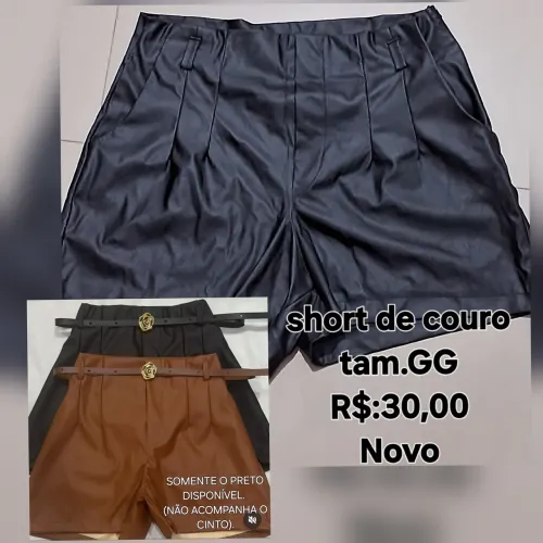 Short de couro