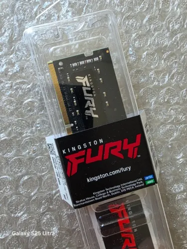 Memória RAM Gamer Notebook, Kingston Fury Impact 16GB DDR4 3200MHz, Nova, Nota Fiscal