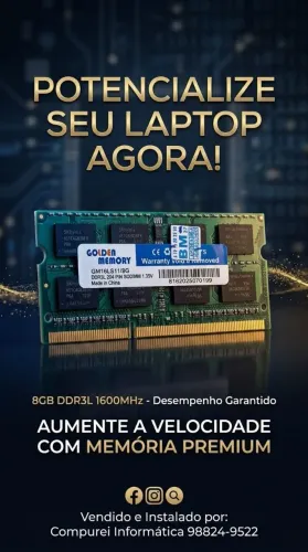 Memória 8gb notebook 