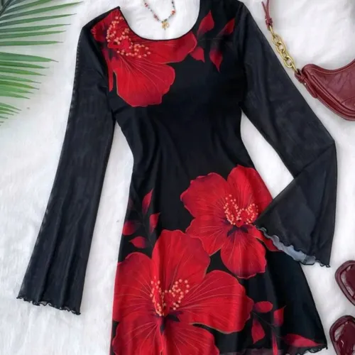 VESTIDO FLORAL FOFO BONECA DOLL Y2K SHEIN