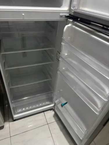 Geladeira Panasonic 110V aço escovado impecável 