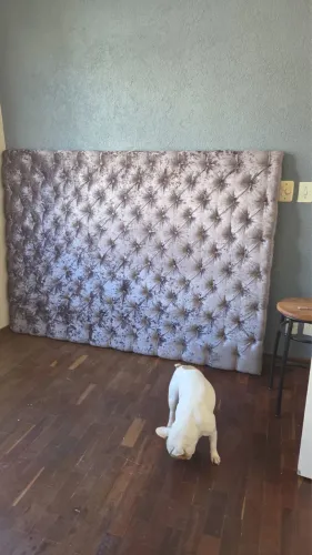 Vendo cabeceira estofada para cama queen