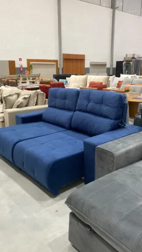 SOFA RETRATIL E RECLINAVEL NOVO