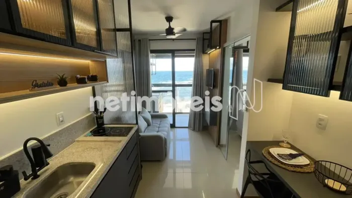Apartamento 1/4 mobiliado e decorado à venda na Pituba | Vista mar permanente