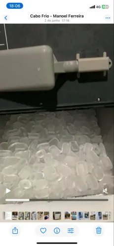 Máquina de gelo 75 kilos everest 