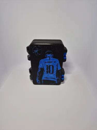 Porta figurinha copa do mundo - Azul e preto