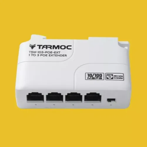 SWITCH POE EXTENSOR DE REDE FIBRA ÓPTICA POE POWER OVER ETHERNET TARMOC TSW-103-POE-EXT