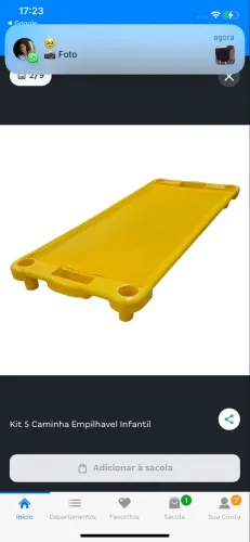 Mini cana impilhavel 