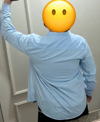Camisa Masculina Slim TAM 4 / G azul