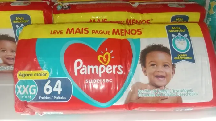 Fralda Supersec Xxg Pampers 64 Unidades Maxima Protecao