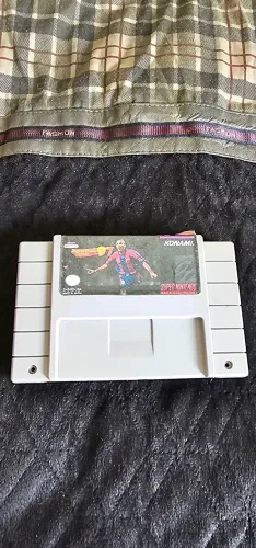 Fita Super Nintendo Ronaldinho Soccar 1997 Konimi