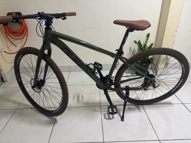 Bicicleta Queen light city verde militar Tam 17,5 aro 29