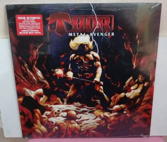 lp disco de vinil- thor -metal avenger -colorido -importado -lacrado