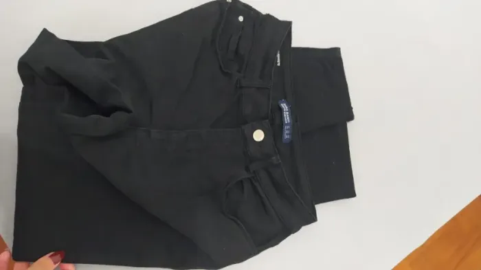 CALÇA PRETA JEANS ZARA 36