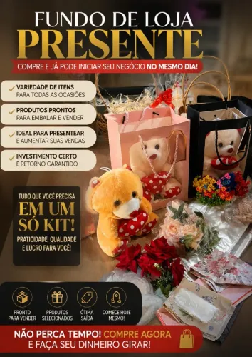 FUNDO DE LOJA DE PRESENTE