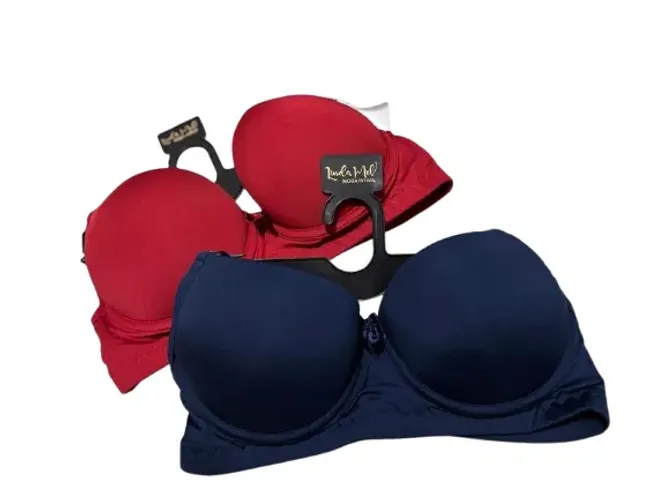 Sutiãs Com Bojo Kit 2 Alça Reforçada Lisas  Lux 