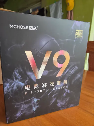 Headset MCHOSE V9 e-sports 7.1 sem fio