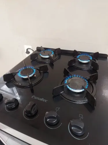 Fogão esmaltec 4 bocas - mesa de vidro
