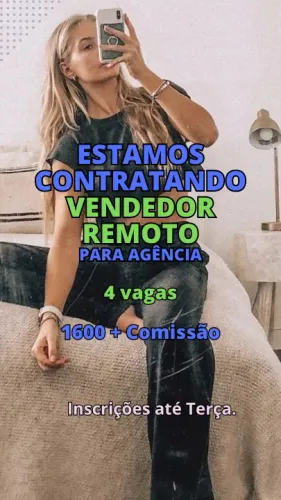 Vaga para Vendedor Remoto em Agência no Centro