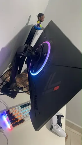 Monitor gamer + suporte articulado