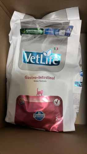 RAÇÃO VETLIFE GASTRO-INTESTINAL PARA GATOS - 2 KG