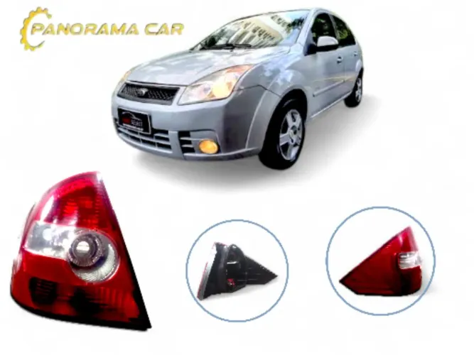 Lanterna L/e Fiesta Sedan 2005 A 2010 Vermelha