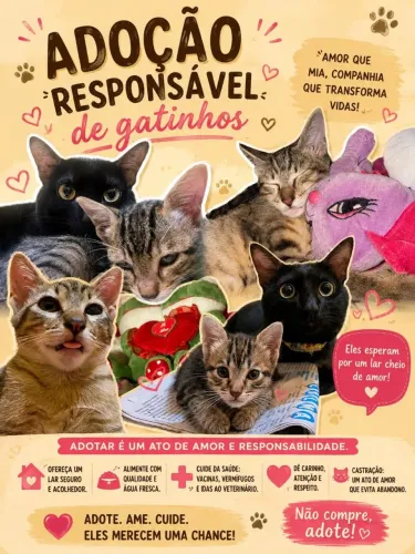 Doação de gatinhos