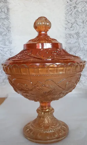 Compoteira vidro carnival glas