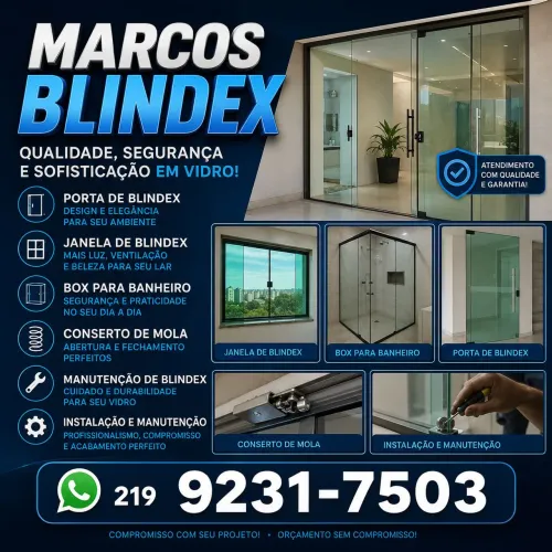 Blindex instalação e manutenção