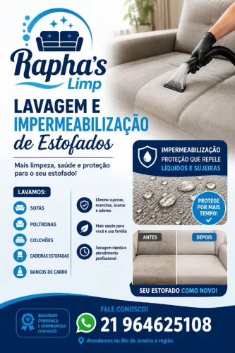 Higienizado e impermeabilização de estofados.