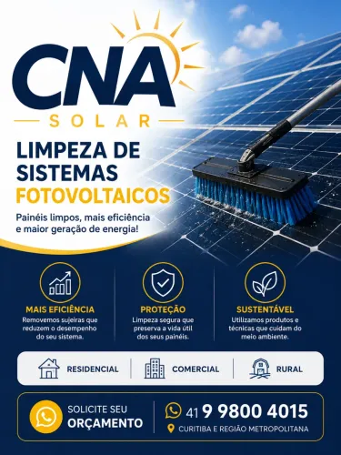 Limpeza de Painéis Solares