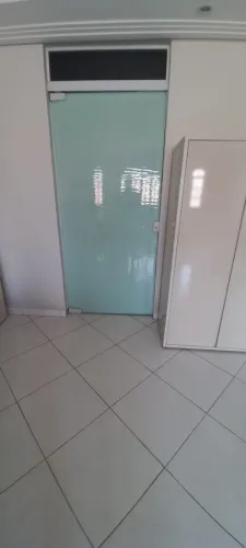 Porta de vidro Jateado