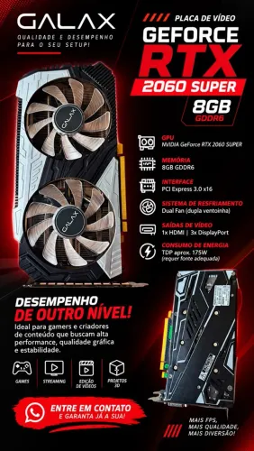 GTX GeForce 2060super 8gb GDDR6