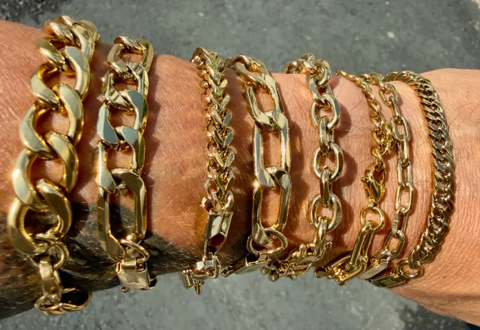 Pulseiras em aço inox