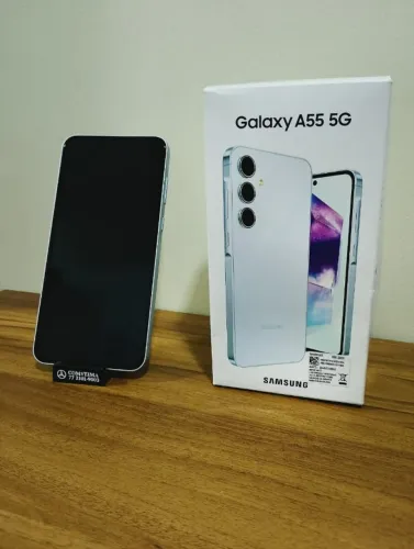 Samsung Galaxy A55 5G 256GB Azul Claro - Impecável + Nota Fiscal e Acessórios