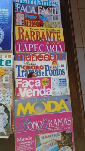 Revistas antigas artesanatos lote com 58 unidades 