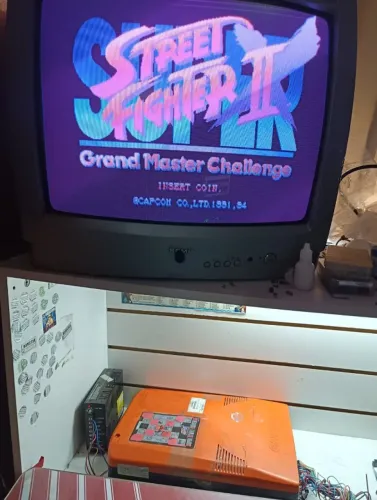 Placa fliperama capcom cps2 Super street fighter 2x the grand master challenge Conversao