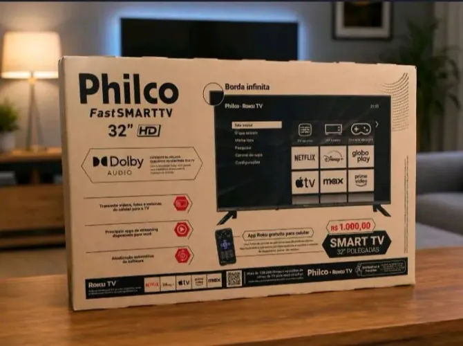 Smart tv 32 Modelo novo aceito cartão faço entrega