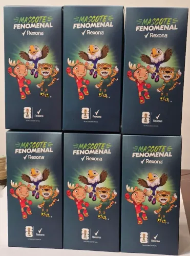 Mascote Rexona da Copa do Mundo 2026. Lacrado, na caixa