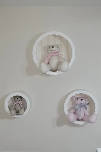 Kit de Ursos grandes de decoração (menor tem 27cm)