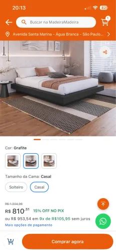 Base de Cama Queen Suspensa 