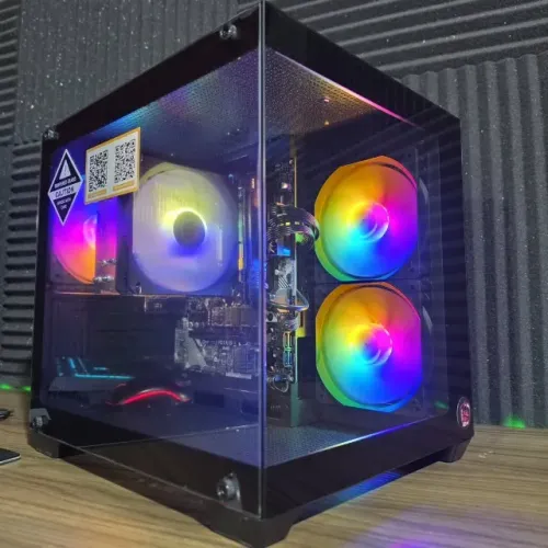 PC Gamer Ryzen 7 5700G 16GB RAM SSD NVMe M.2 Kingston Fury RGB