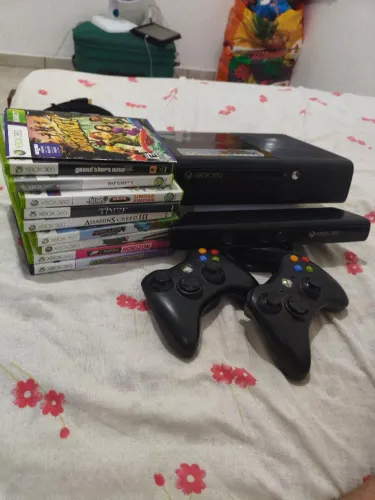 Xbox 360 + jogos + kinect 