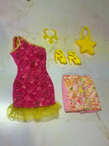 Barbie closet boneca pack roupinha original glam