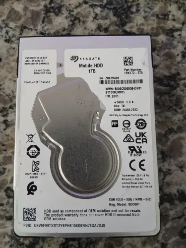 HD Seagate Mobile de 1TB