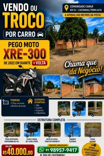 TERRENO NO KM 23 Castanhal Terra Alta